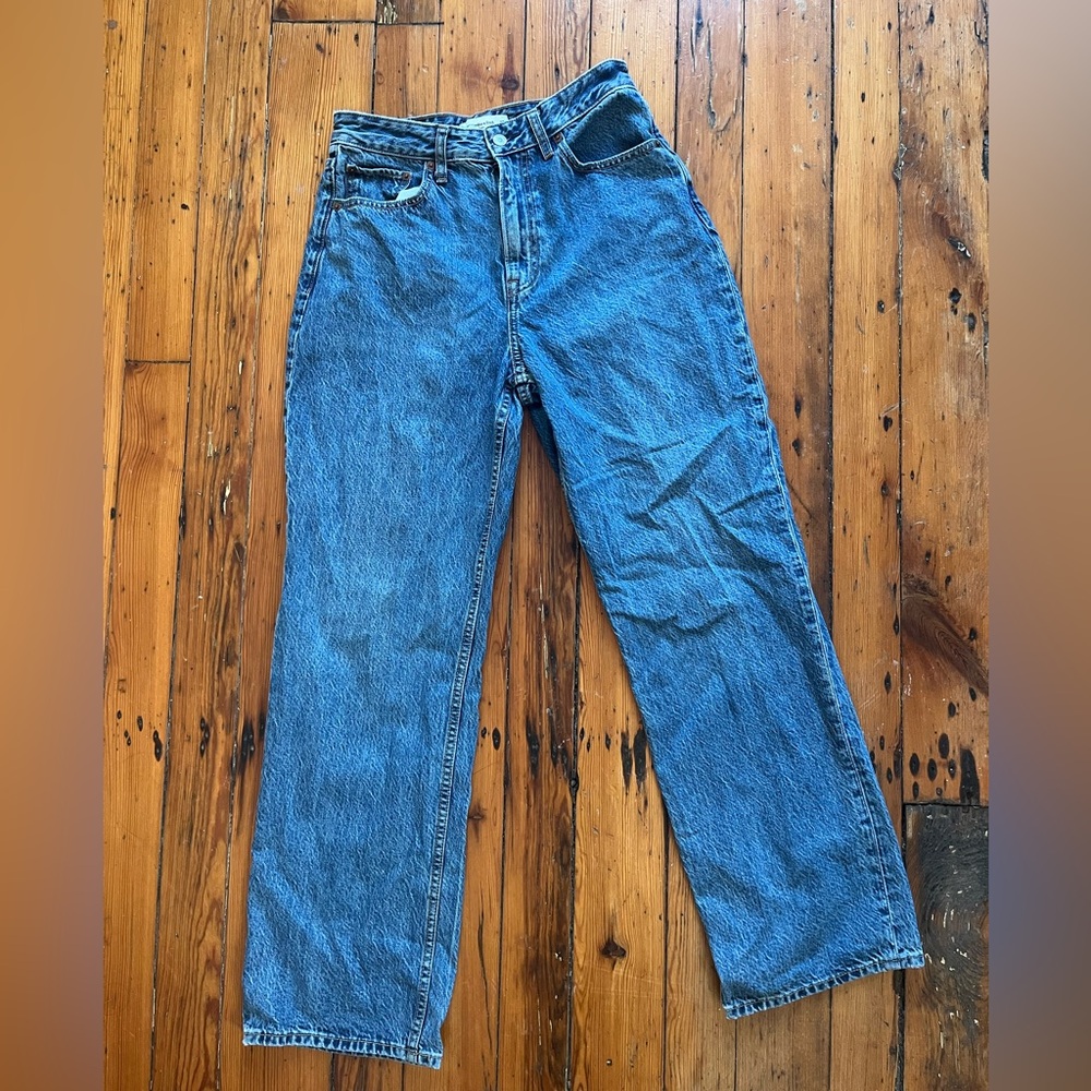 Abercrombie High Rise “The Loose” Curve Love Jeans